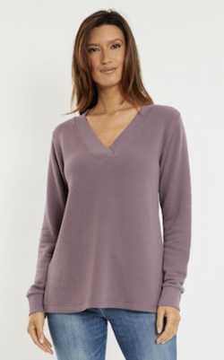 Dusty Plum Long Sleeve Top