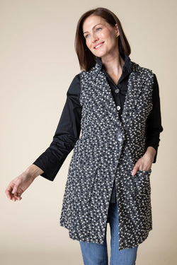 Polka Dot Tunic Button Vest