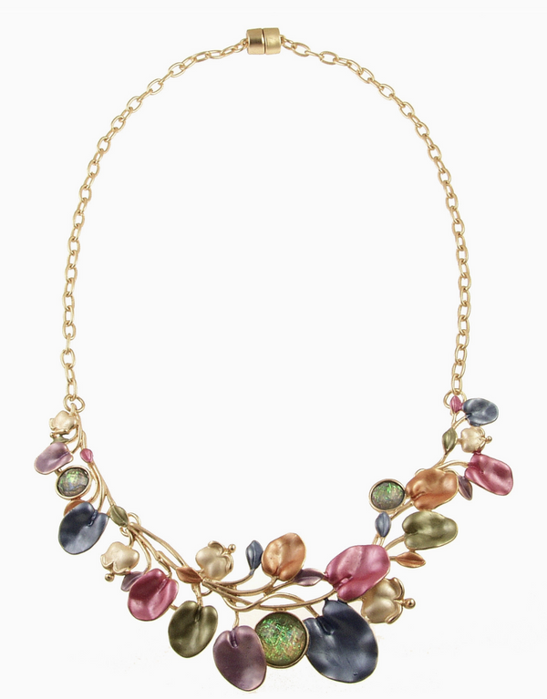 Gold Floral Garland Necklace