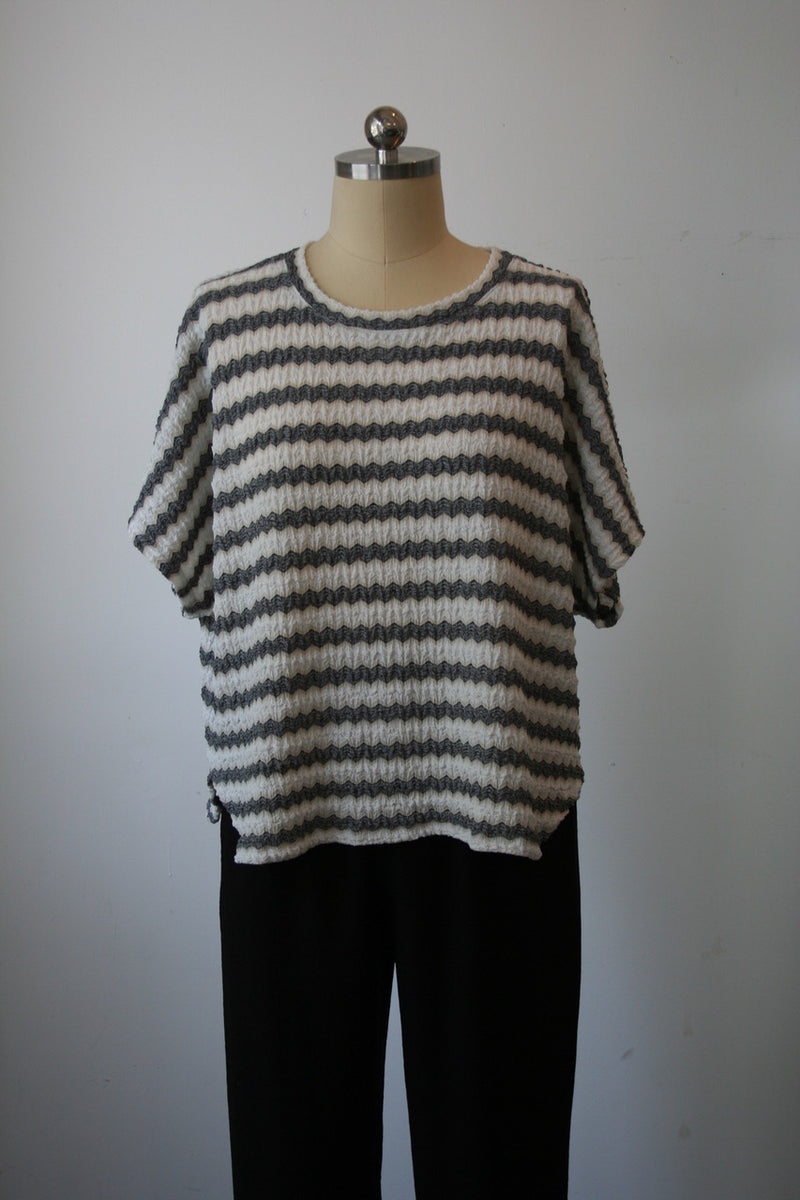Striped Textured Top
