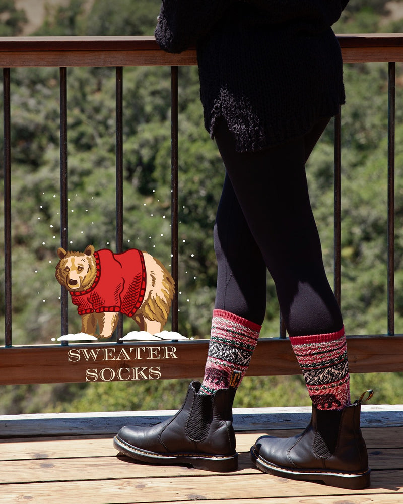 Mountain Life Sweater Sock