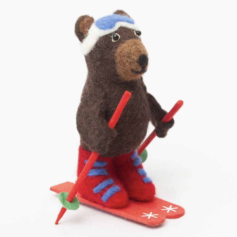 Bear Ski Fair Trade Ornament