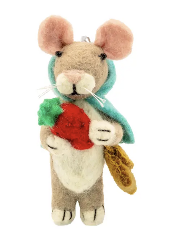 Foraging Mouse Ornament