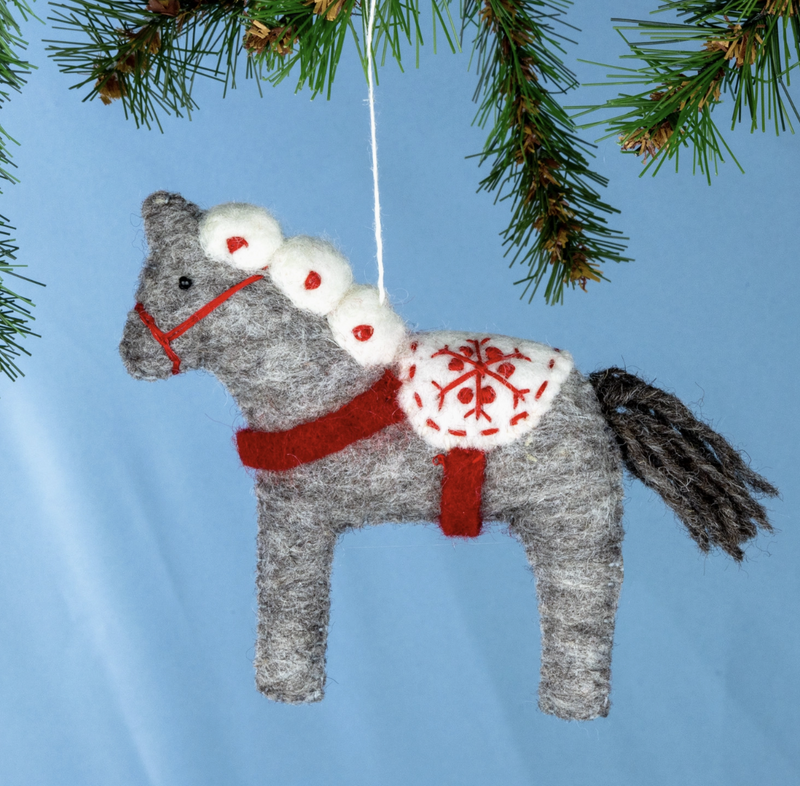 Snowflake Dala Horse