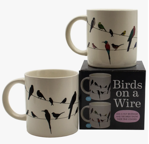 Birds On A Wire Heat-Changing Coffee Mug