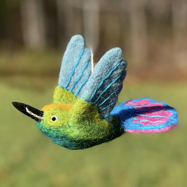 Mango Hummingbird Ornament