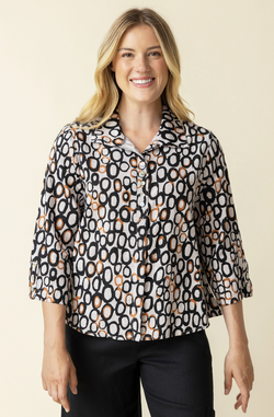 Oat Circle Retro Top