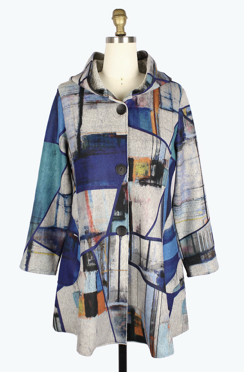 Abstract Painting Hooded Jacket