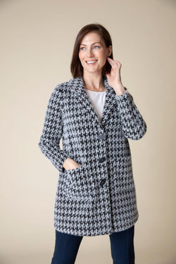 Chenille Houndstooth Jacket