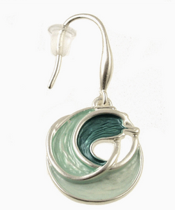 Aqua Ocean Wave Earring