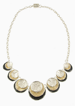 Gold Double Circle Necklace