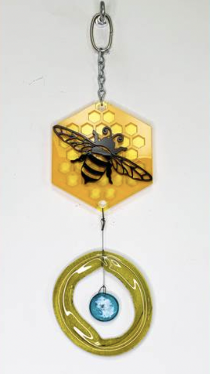 Almost Stained Glass Honeybee