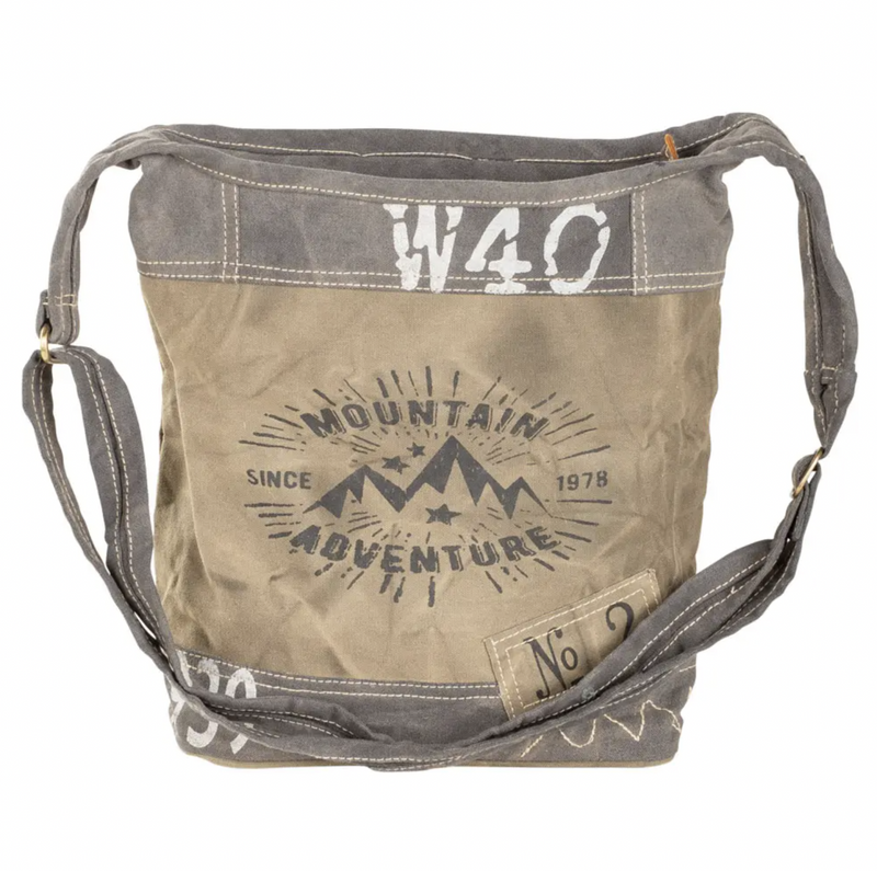 Mountain Adventure Canvas Tote