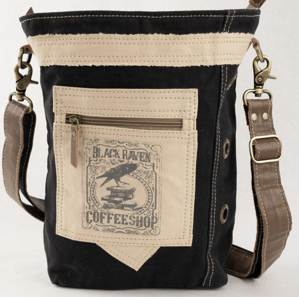 Black Raven Coffee Crossbody Bag