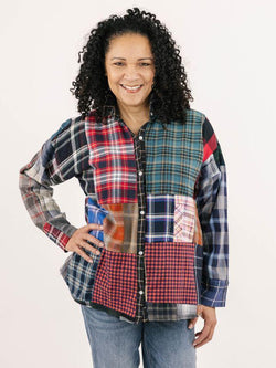 Mixed Plaid Top