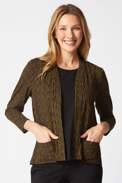Cumin Shirred Back Jacket