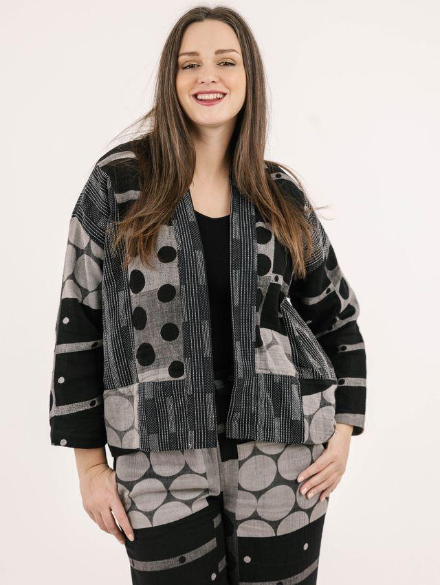 Lara Grey & Black Mix Cardigan
