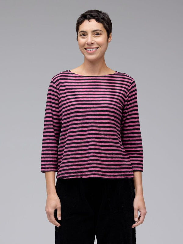 Rhubarb Stripe Top