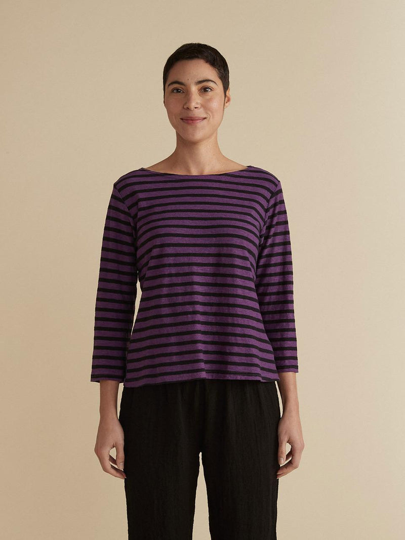 Mulberry Stripe Top