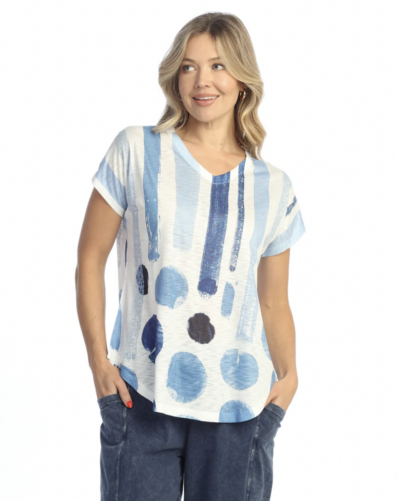 Dots V-Neck Top