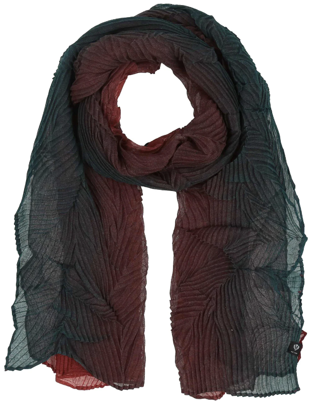 Moonlight Ocean Pleated Scarf