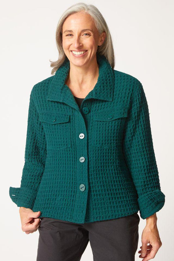 Juniper Button Waffle Jacket