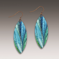 Waterfall Crash Leaf Earring