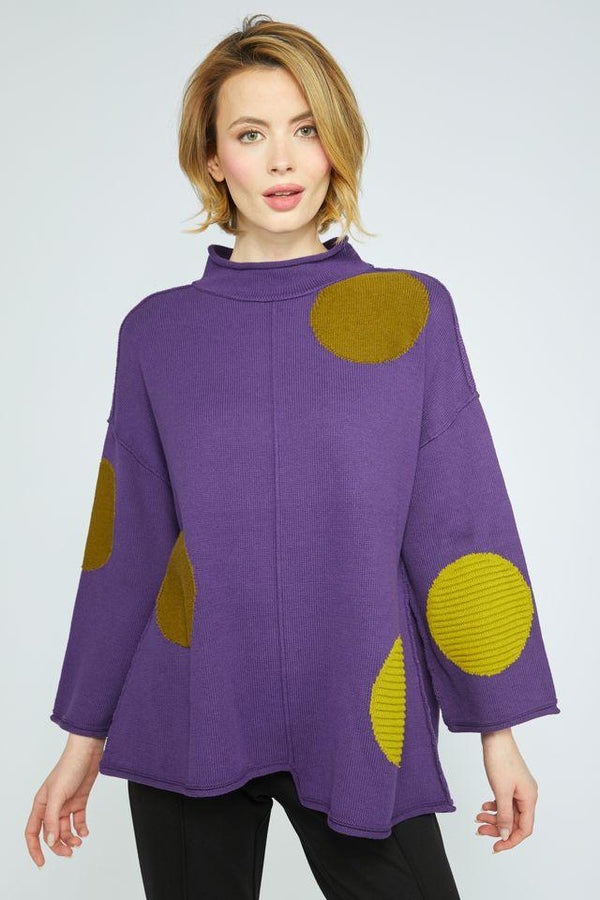 Violet Circle Tunic Sweater