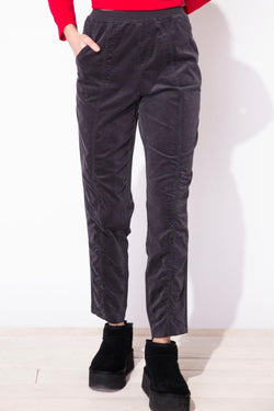 Black Corduroy Slim Pant