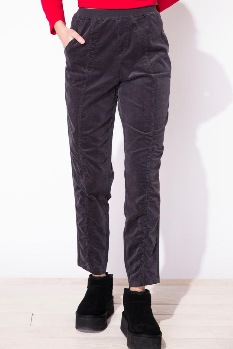 Black Corduroy Slim Pant