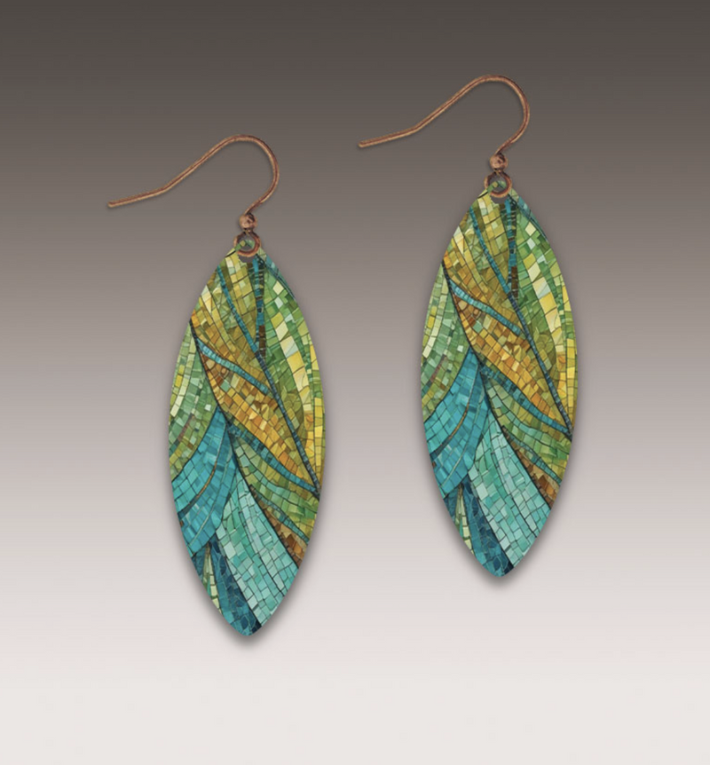 Dunes Mosaic Leaf Earring