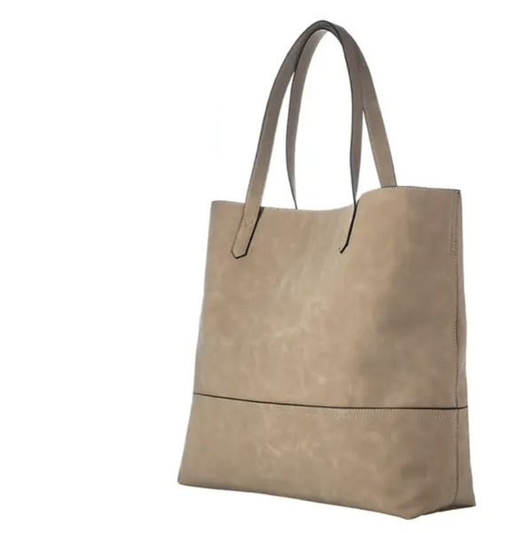Taupe Suede Taylor Tote