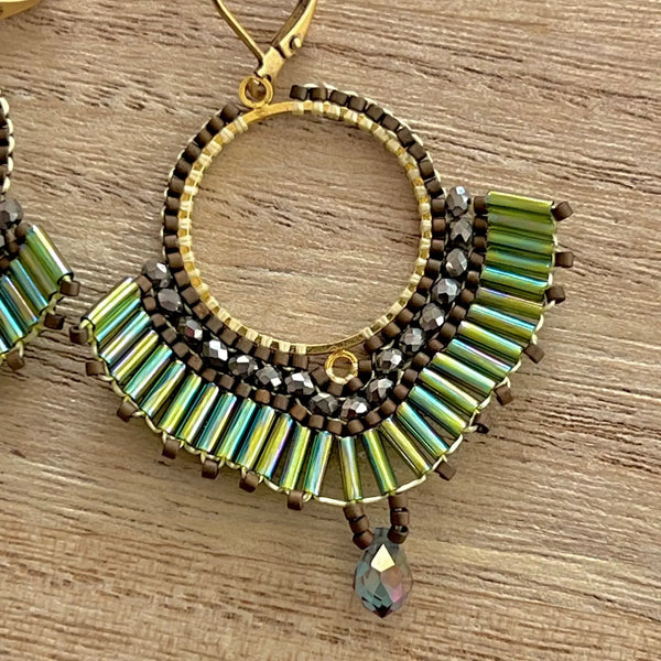 Handwoven Miuki Hoop Earrings