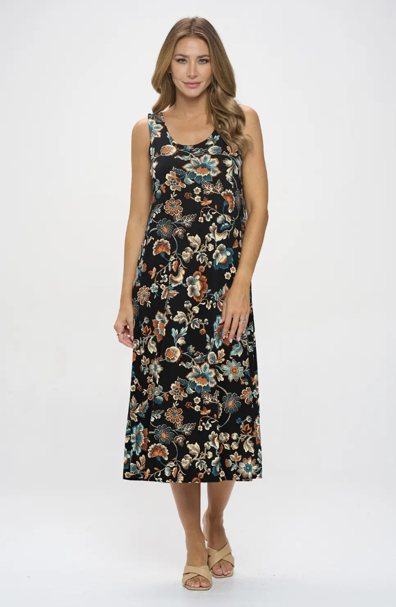 Boho Blossom Tank Dress