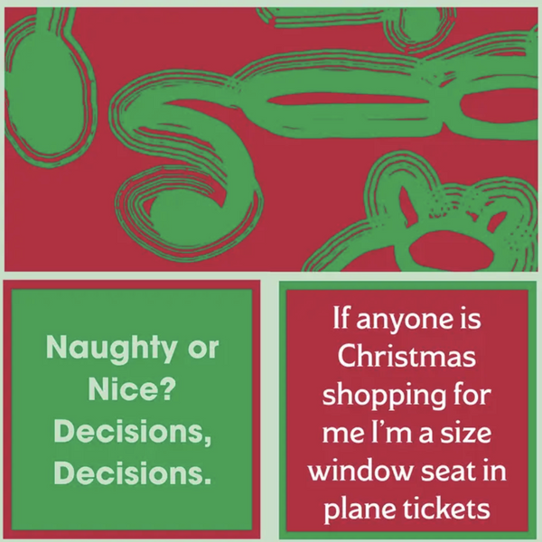 Xmas Naughty or Nice? Napkin