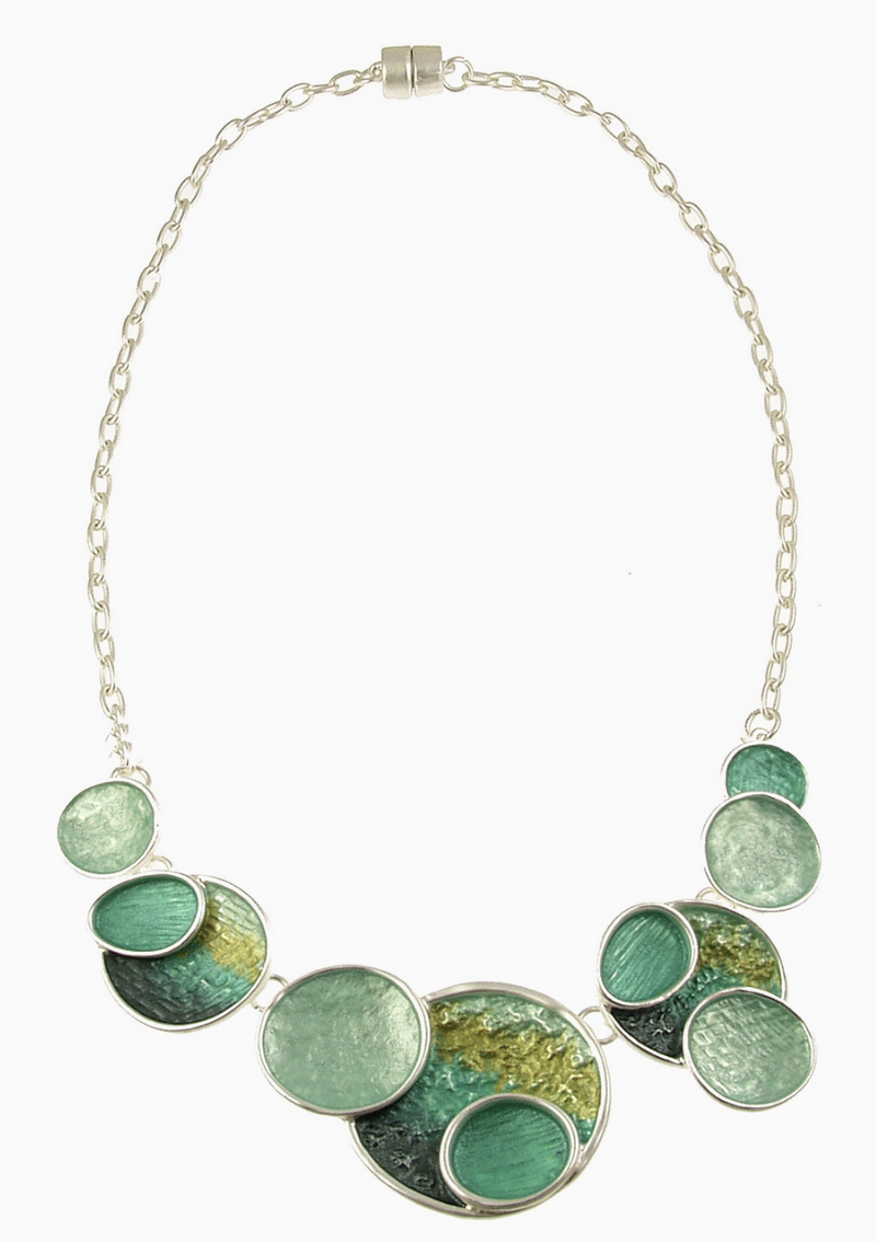 Aqua Textured Necklace