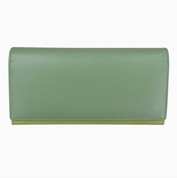 Sage Mix Leather Wallet