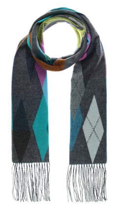 Grey Diamond Cashmink Scarf