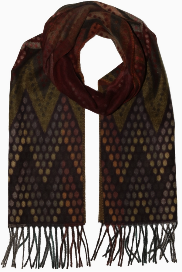 Zig Zag Dots Cashmink Scarf