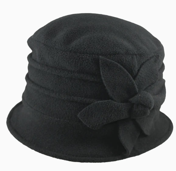 Black Polar Fleece Hat