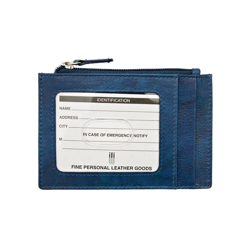 Blue Jean Leather Credit Card Holder