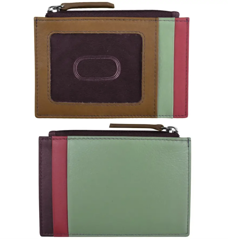 Sage Multi Leather Credit Card Holder