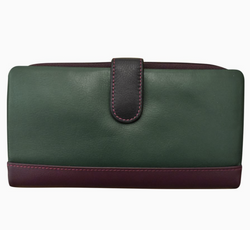 Forest Leather Tab Wallet