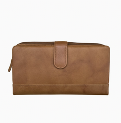 Antque Saddle Leather Tab Wallet
