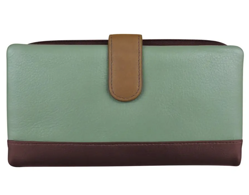 Sage Multi Leather Tab Wallet