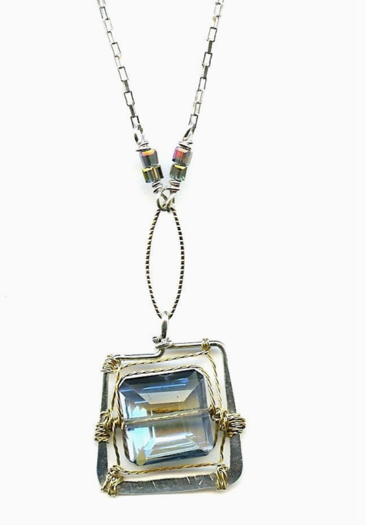 Crystal Tile Necklace