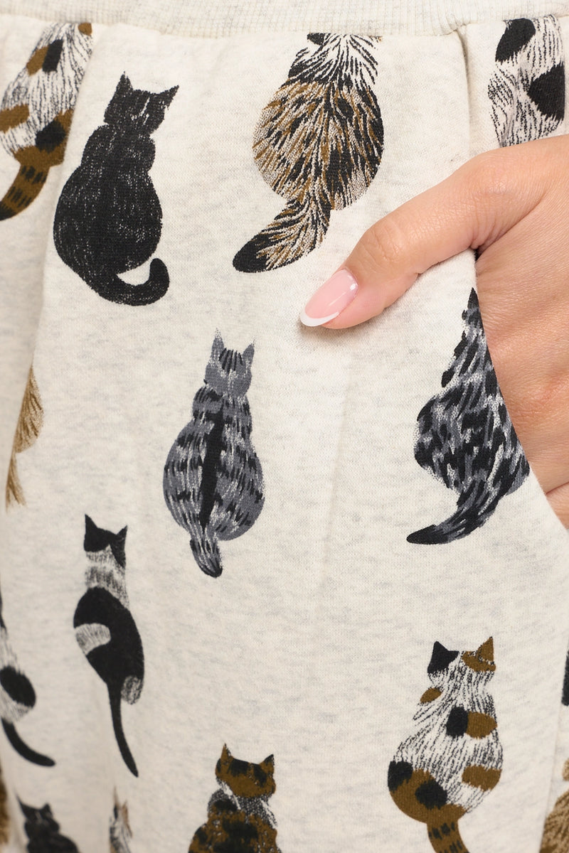 Cat Tails Zip Hoodie & Sweatpant Set