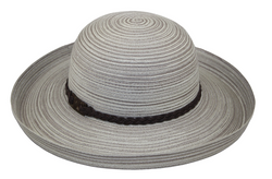 Beige Mix Boater Hat