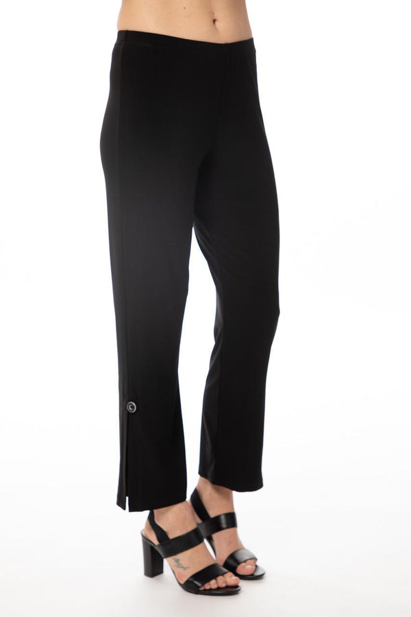 Black Staright Button Pant