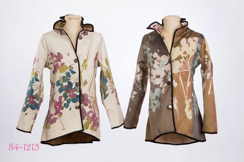 Natural Floral Reversible Jacket